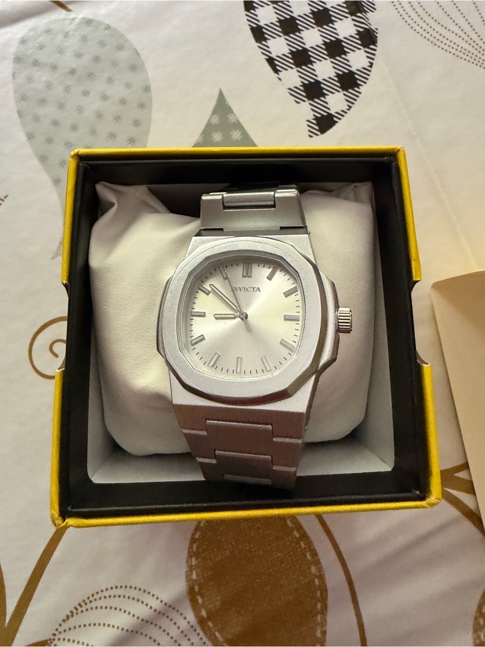 Invicta Men's Silver Stainless Steel Bracelet Watch with Matte Silver Dial